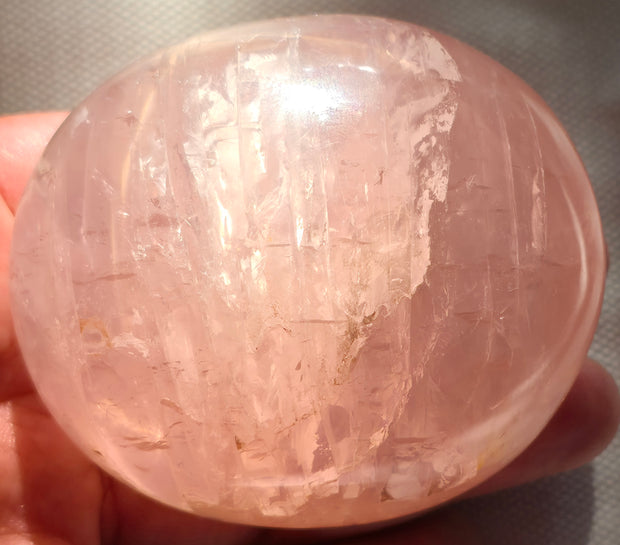 Rose Quartz Palmstone (Large) - Option A