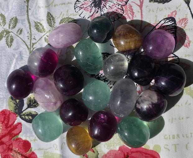 Fluorite Tumble - One Individual Tumble