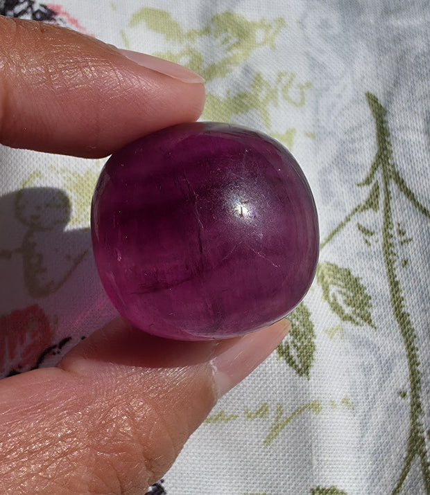 Fluorite Tumble - One Individual Tumble