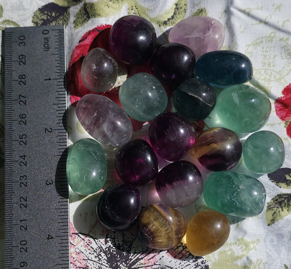 Fluorite Tumble - One Individual Tumble