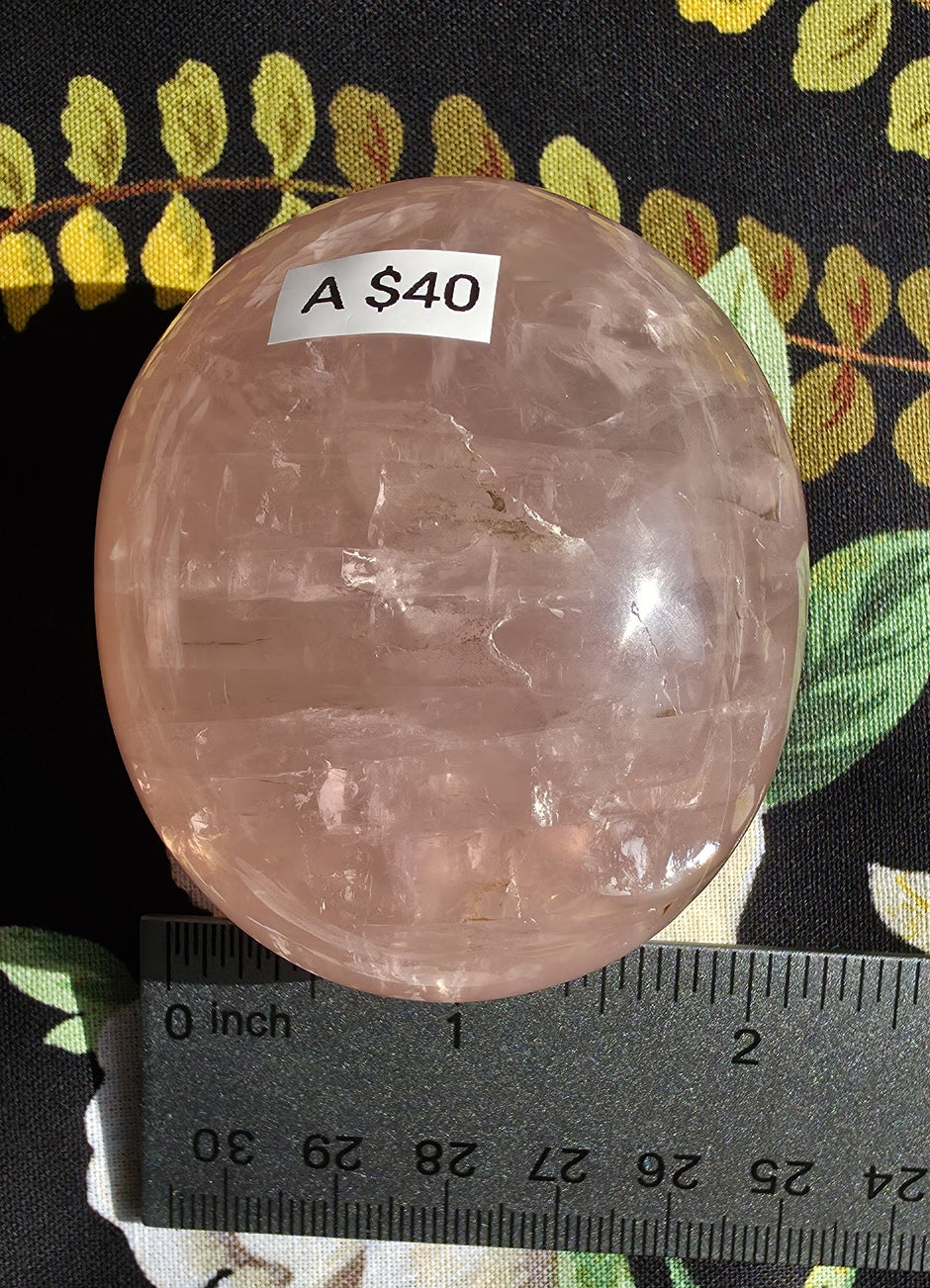 Rose Quartz Palmstone (Large) - Option A
