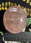 Rose Quartz Palmstone (Large) - Option A