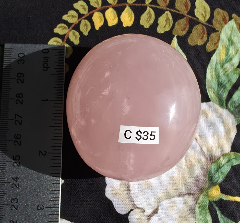 Rose Quartz Palmstone (Large) - Option C