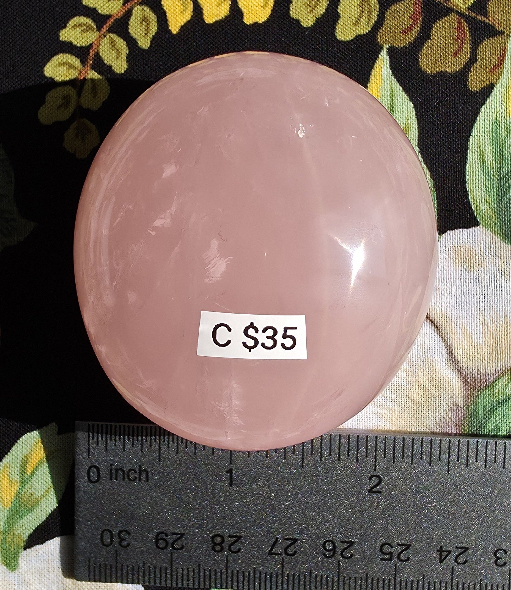 Rose Quartz Palmstone (Large) - Option C