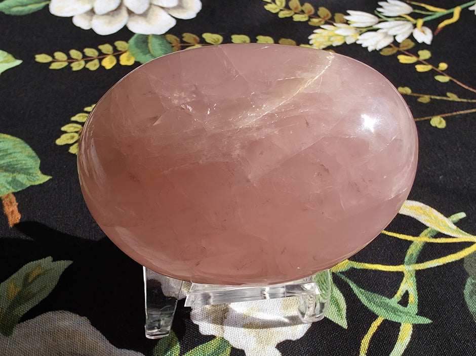 Rose Quartz Palmstone (Large) - Option D