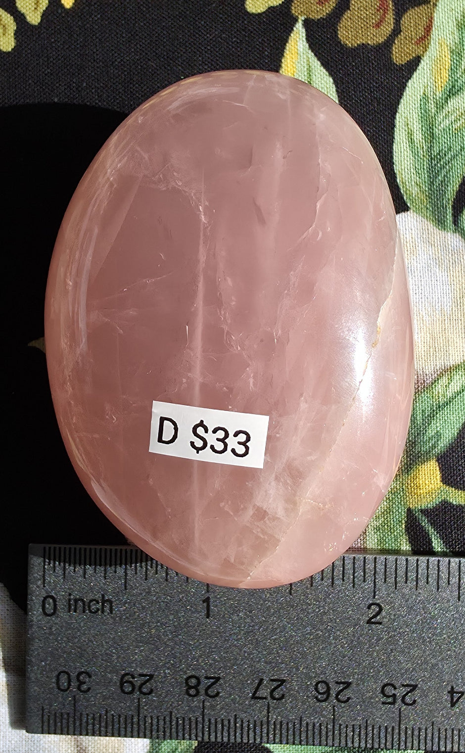 Rose Quartz Palmstone (Large) - Option D