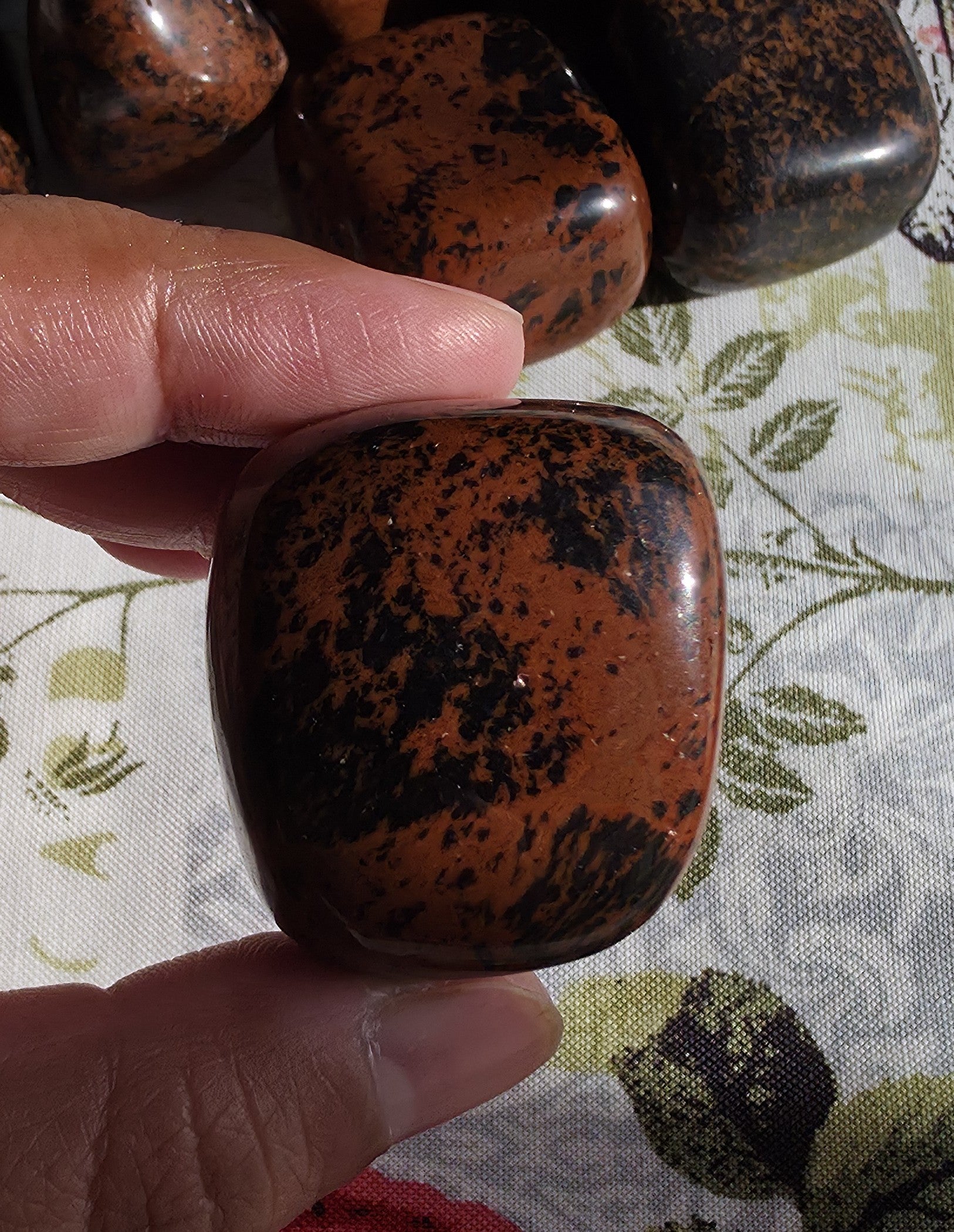 (Large) Mohagany Obsidian Tumble - One Individual Tumble