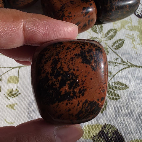 (Large) Mohagany Obsidian Tumble - One Individual Tumble