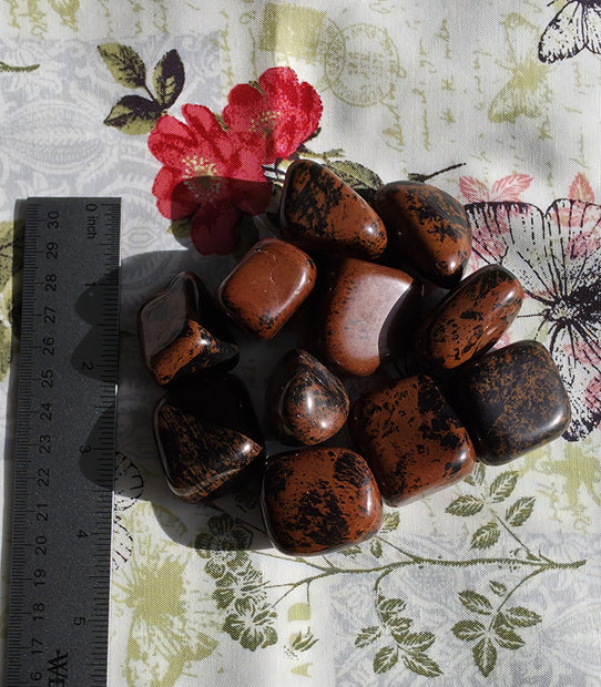 (Large) Mohagany Obsidian Tumble - One Individual Tumble