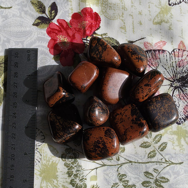 (Large) Mohagany Obsidian Tumble - One Individual Tumble