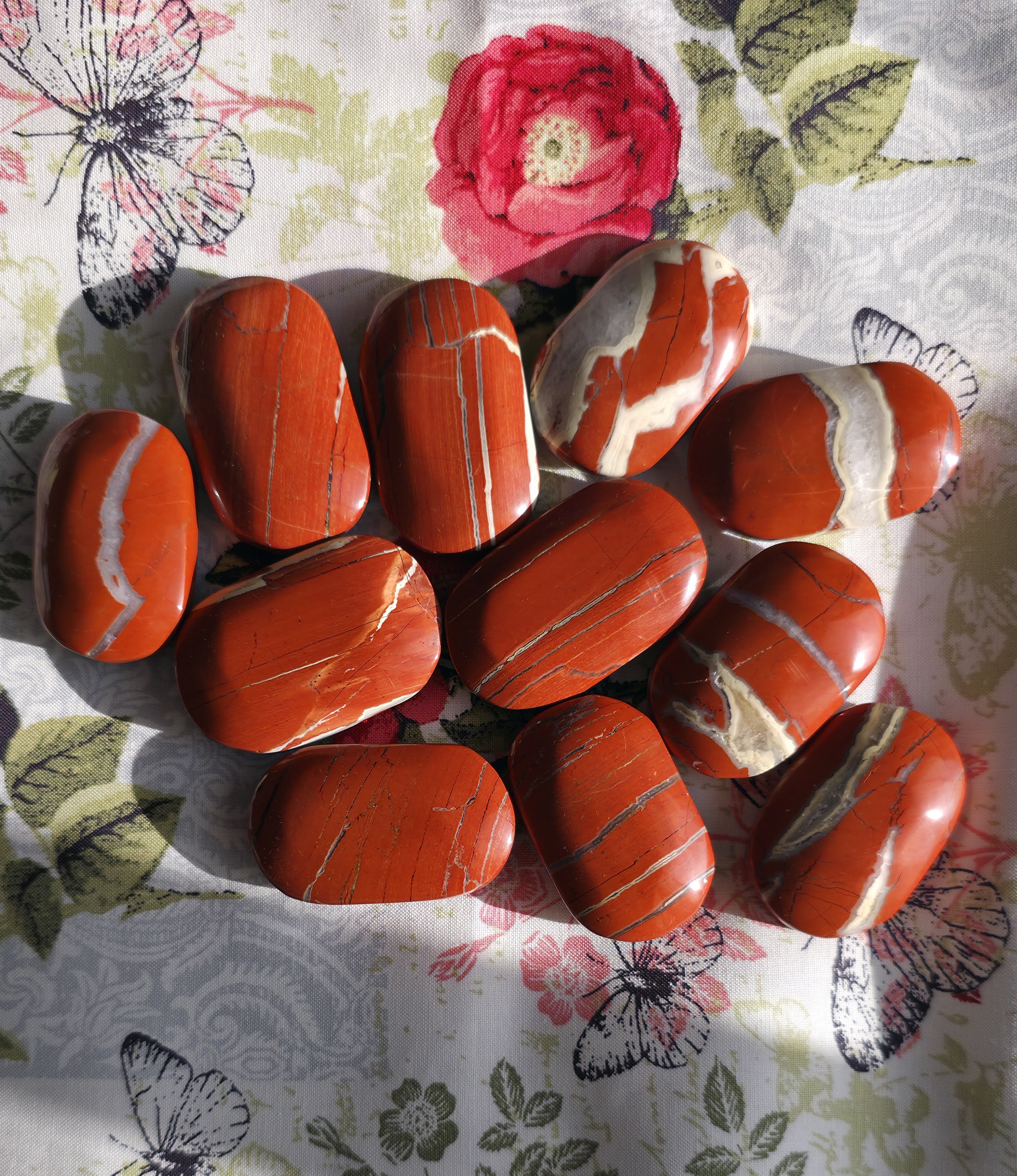 Red Jasper Palmstone - One (1) Individual Piece