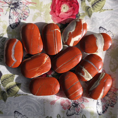 Red Jasper Palmstone - One (1) Individual Piece