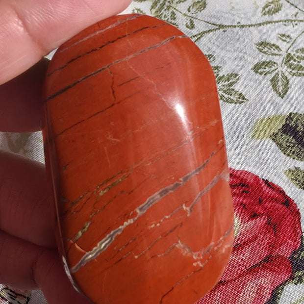 Red Jasper Palmstone - One (1) Individual Piece
