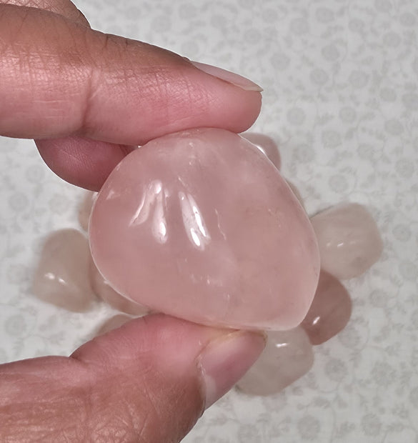 (Large) Rose Quartz Tumble - One Individual Tumble