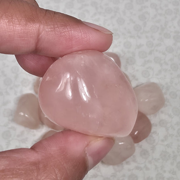 (Large) Rose Quartz Tumble - One Individual Tumble