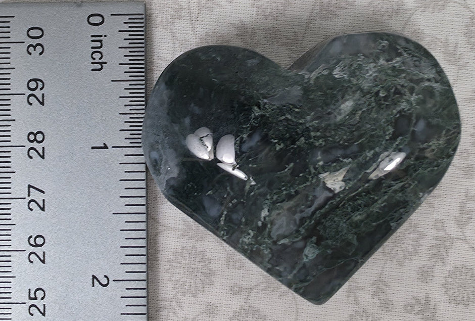 Moss Agate Heart - Option A