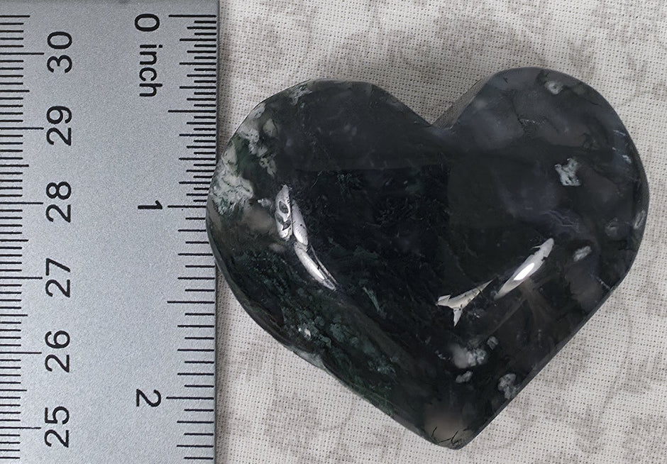 Moss Agate Heart - Option B