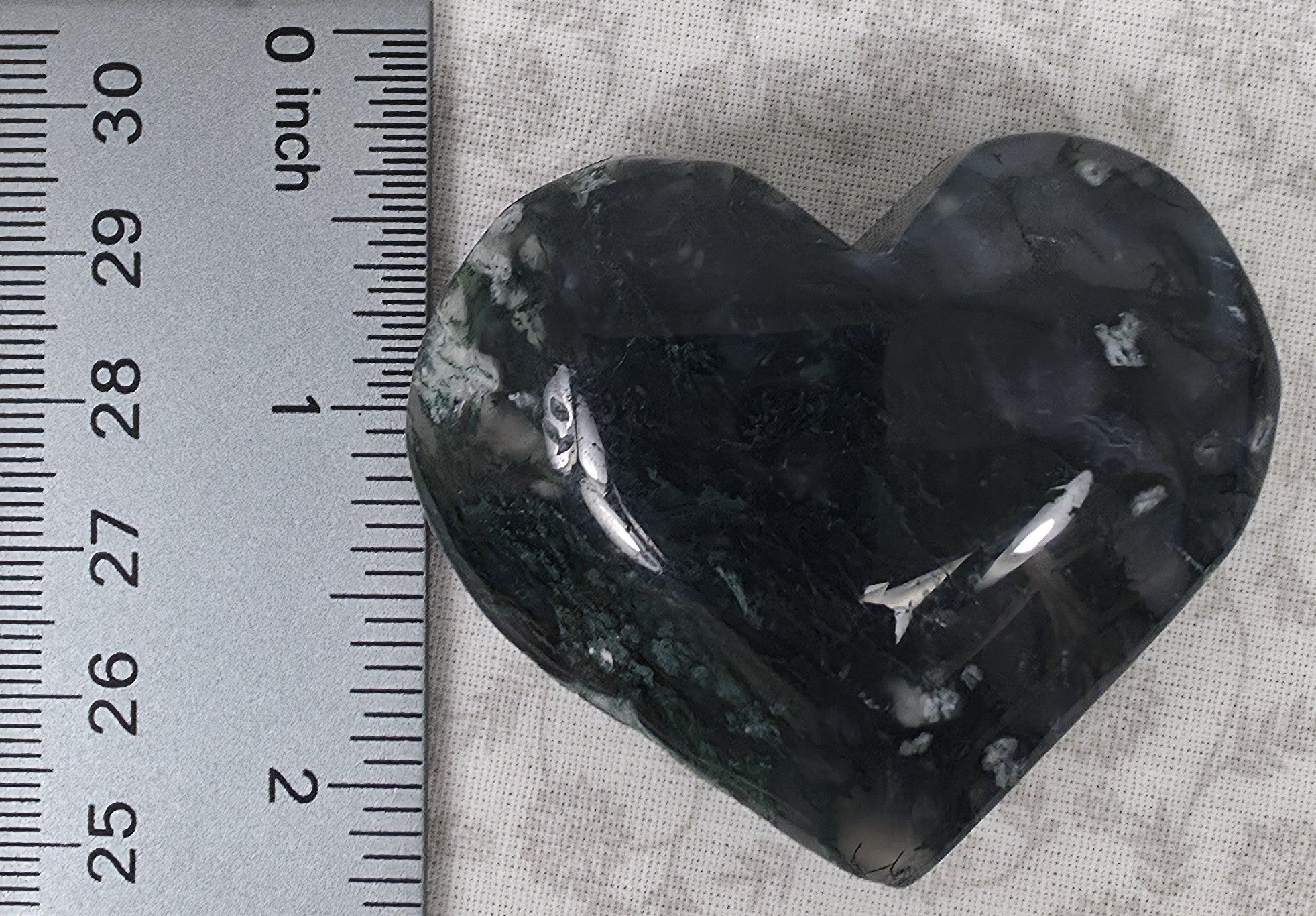 Moss Agate Heart - Option B