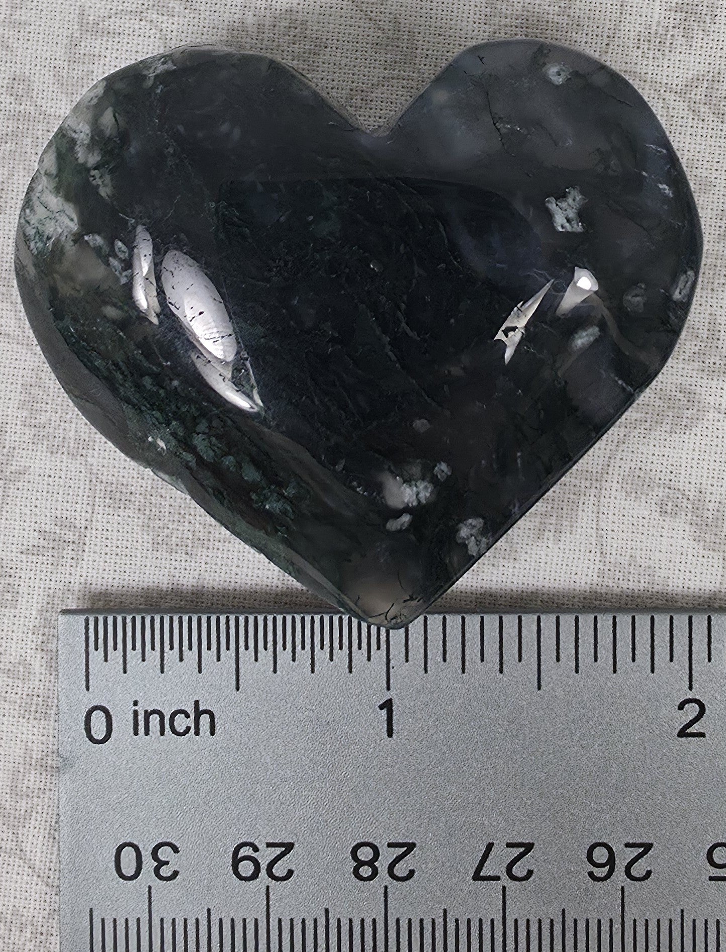 Moss Agate Heart - Option B