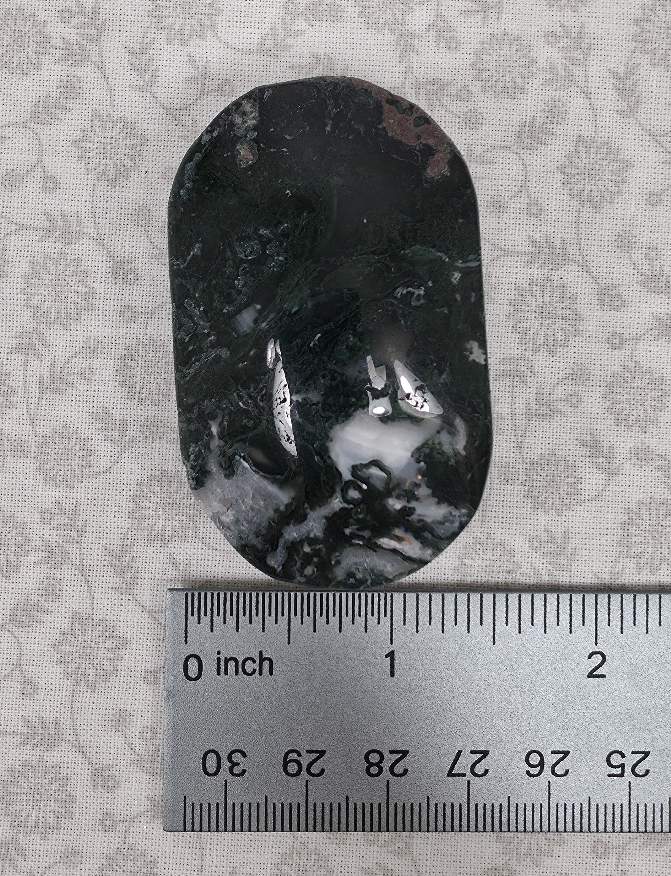 Moss Agate Palm Stone - Option A