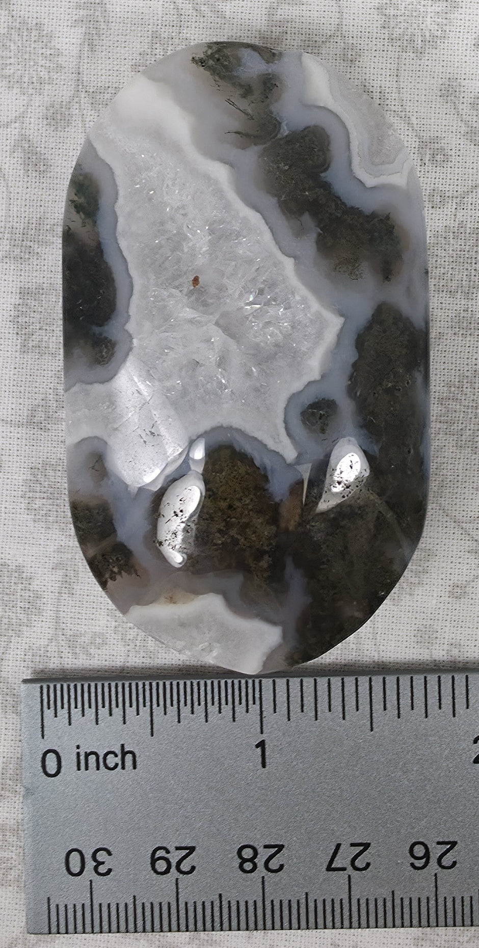 Moss Agate Palm Stone - Option C