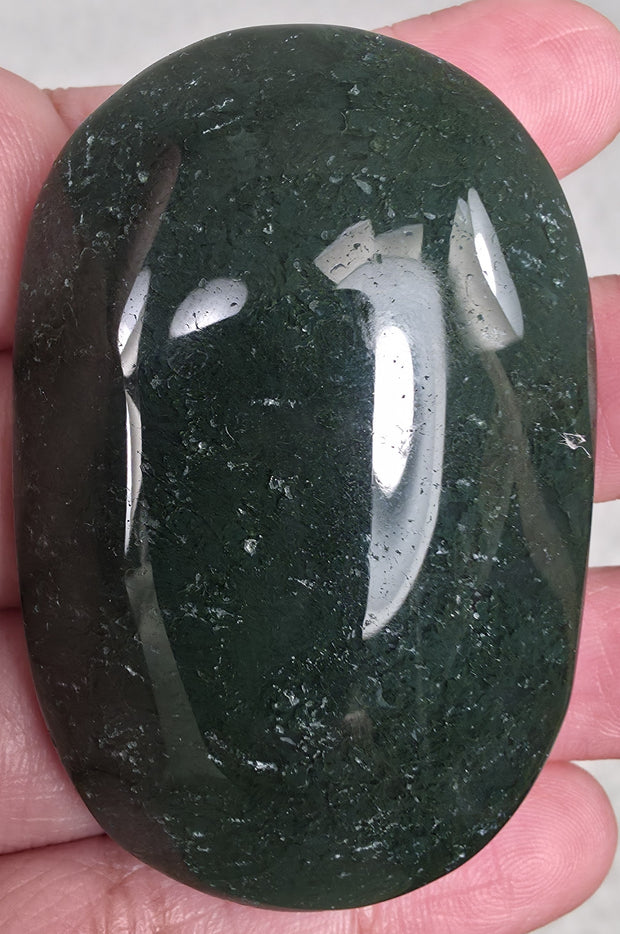 Moss Agate Palmstone - Option D