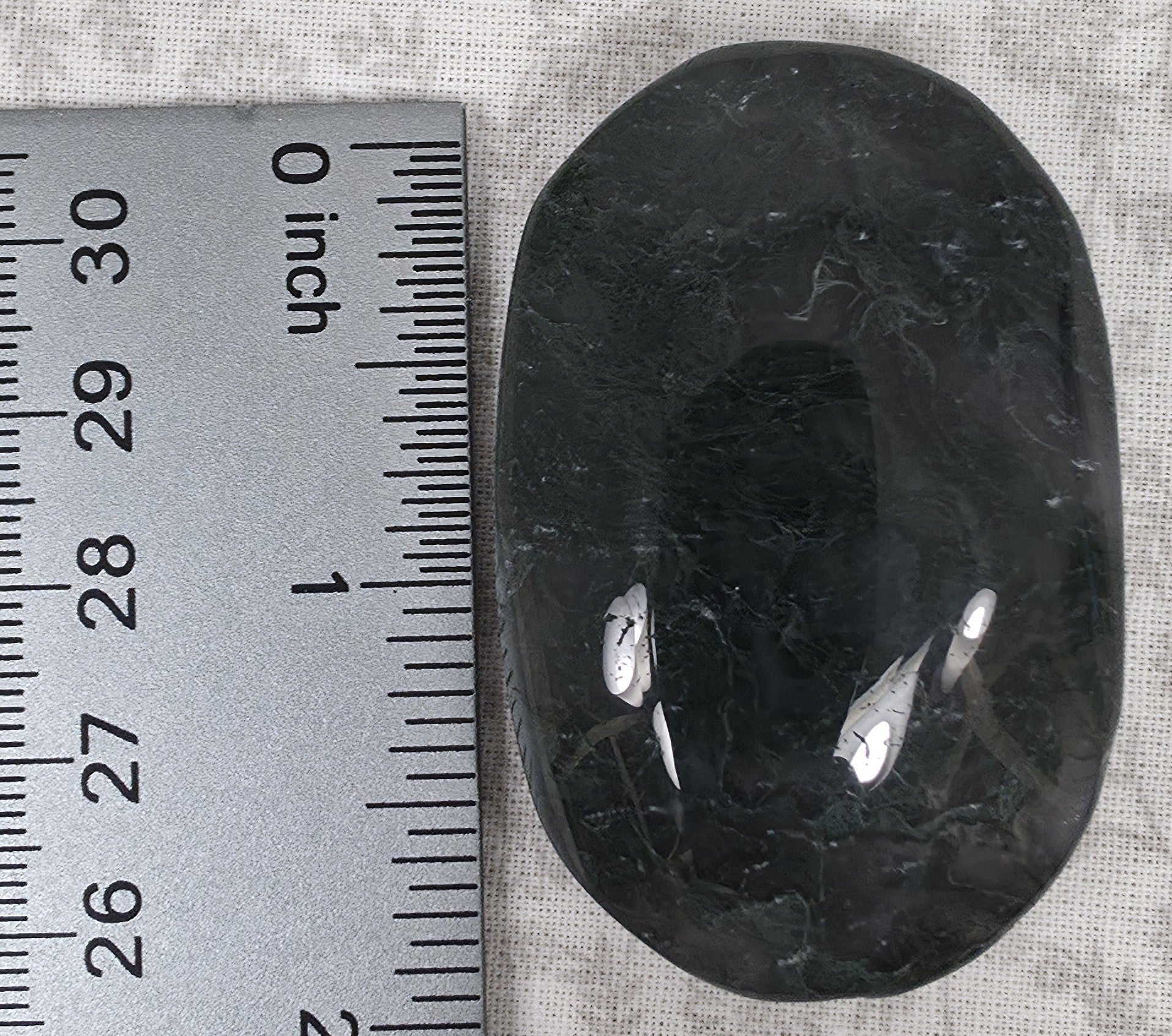 Moss Agate Palm Stone - Option E