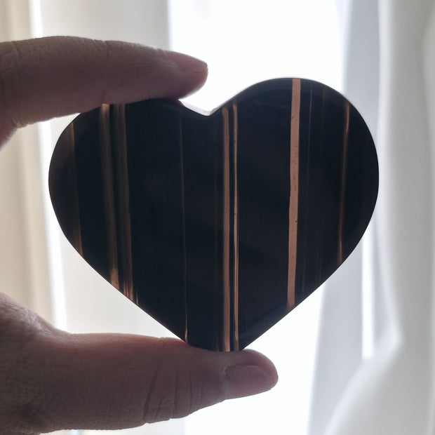 Midnight Lace Obsidian Heart - Option A