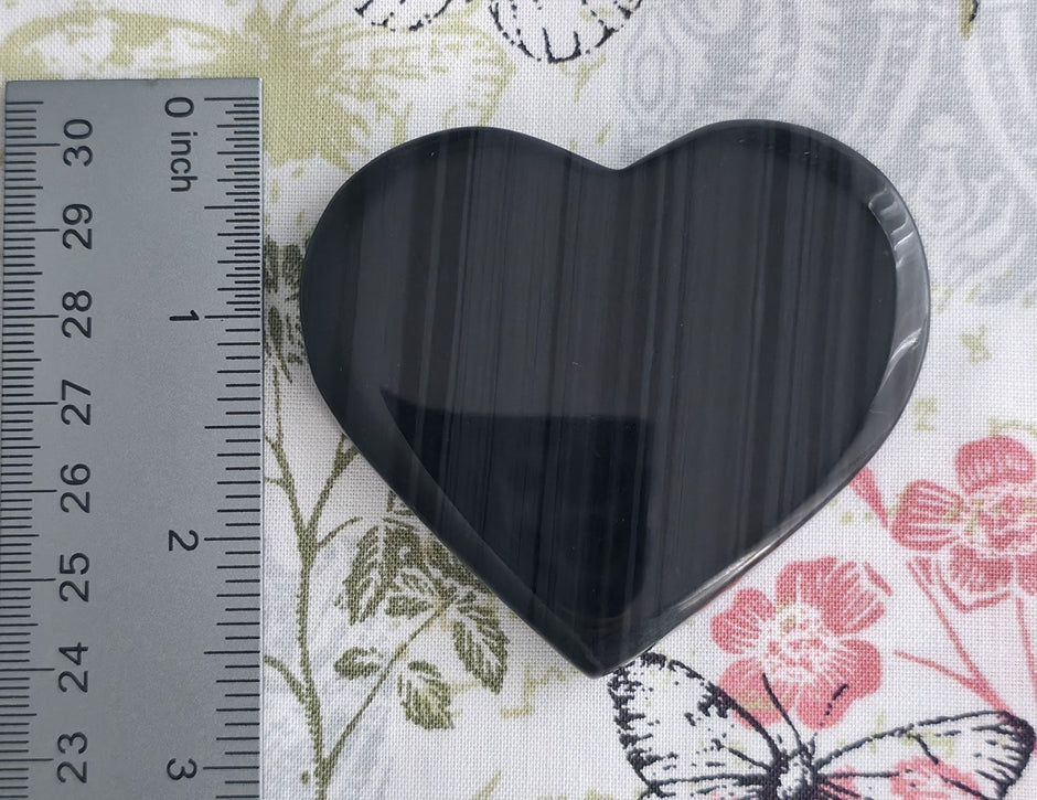 Midnight Lace Obsidian Heart - Option A