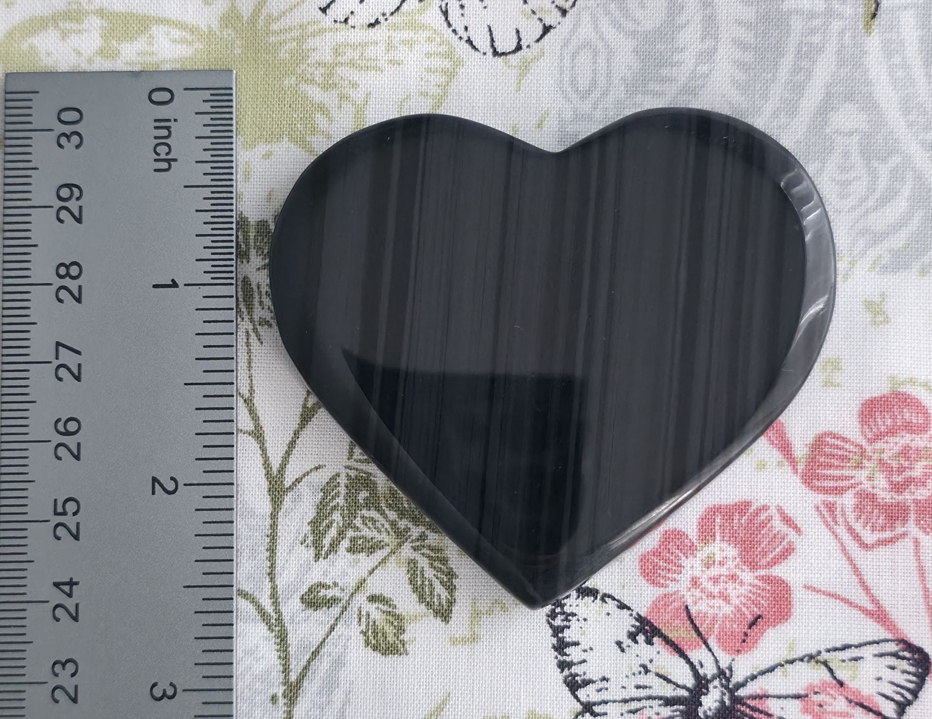 Midnight Lace Obsidian Heart - Option A