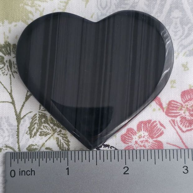 Midnight Lace Obsidian Heart - Option A