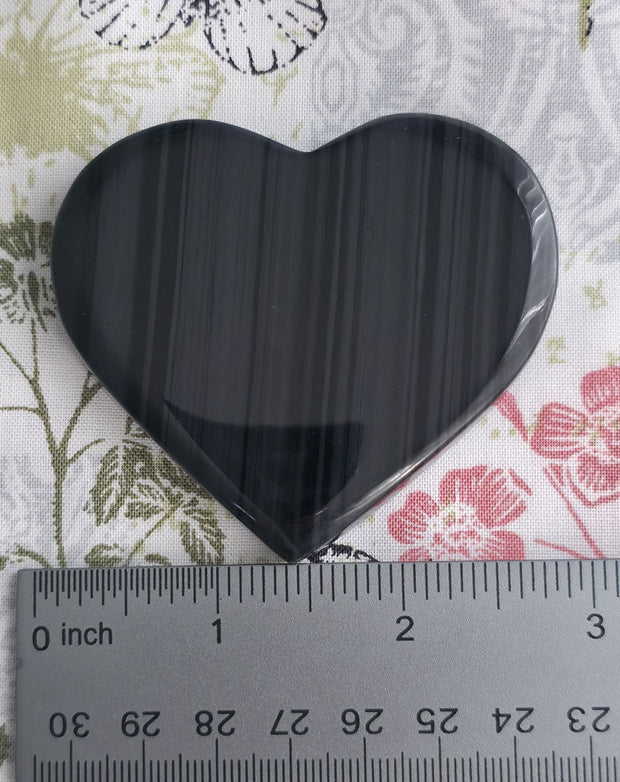 Midnight Lace Obsidian Heart - Option A