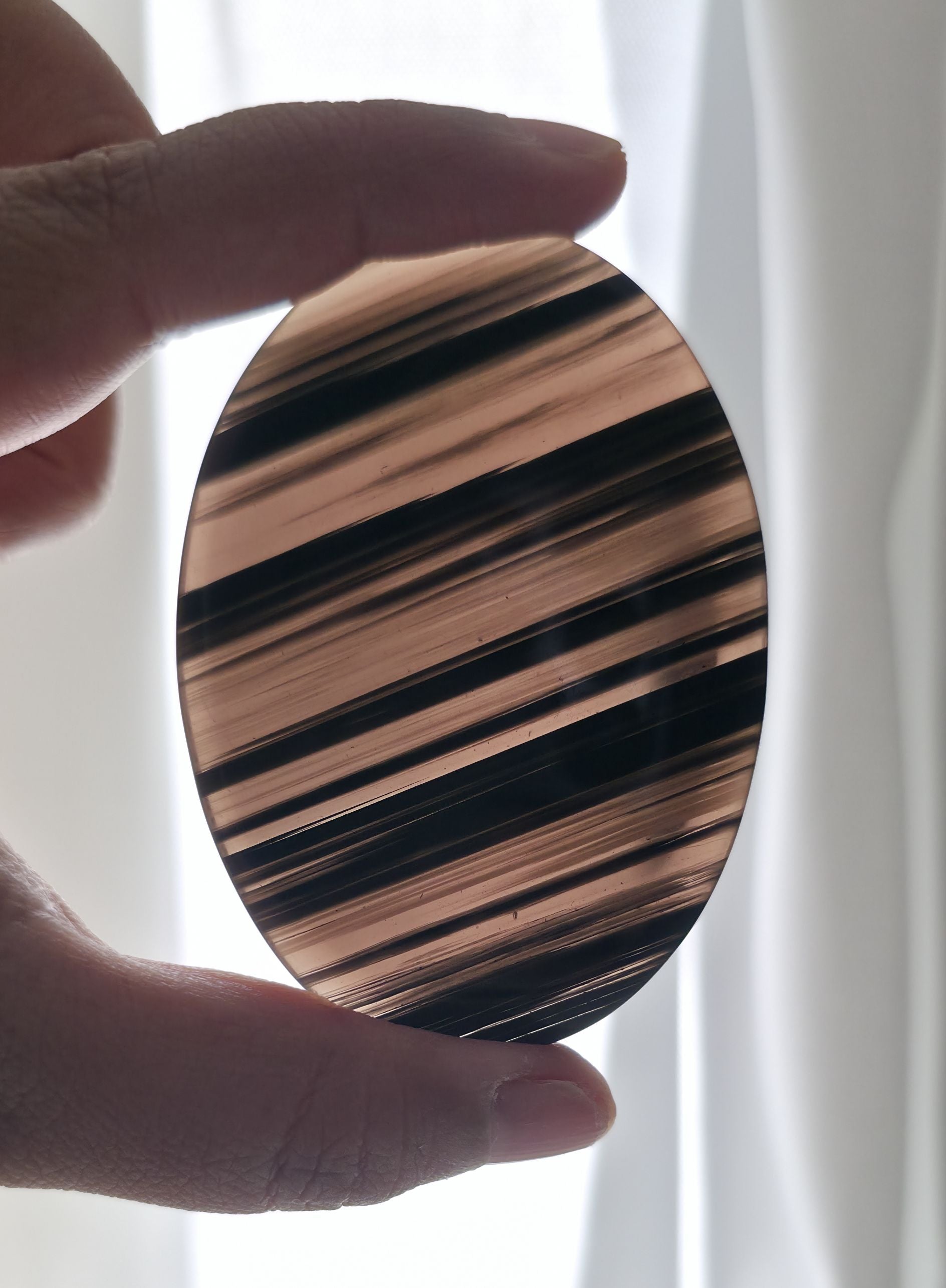 Midnight Lace Obsidian Palmstone- Option A