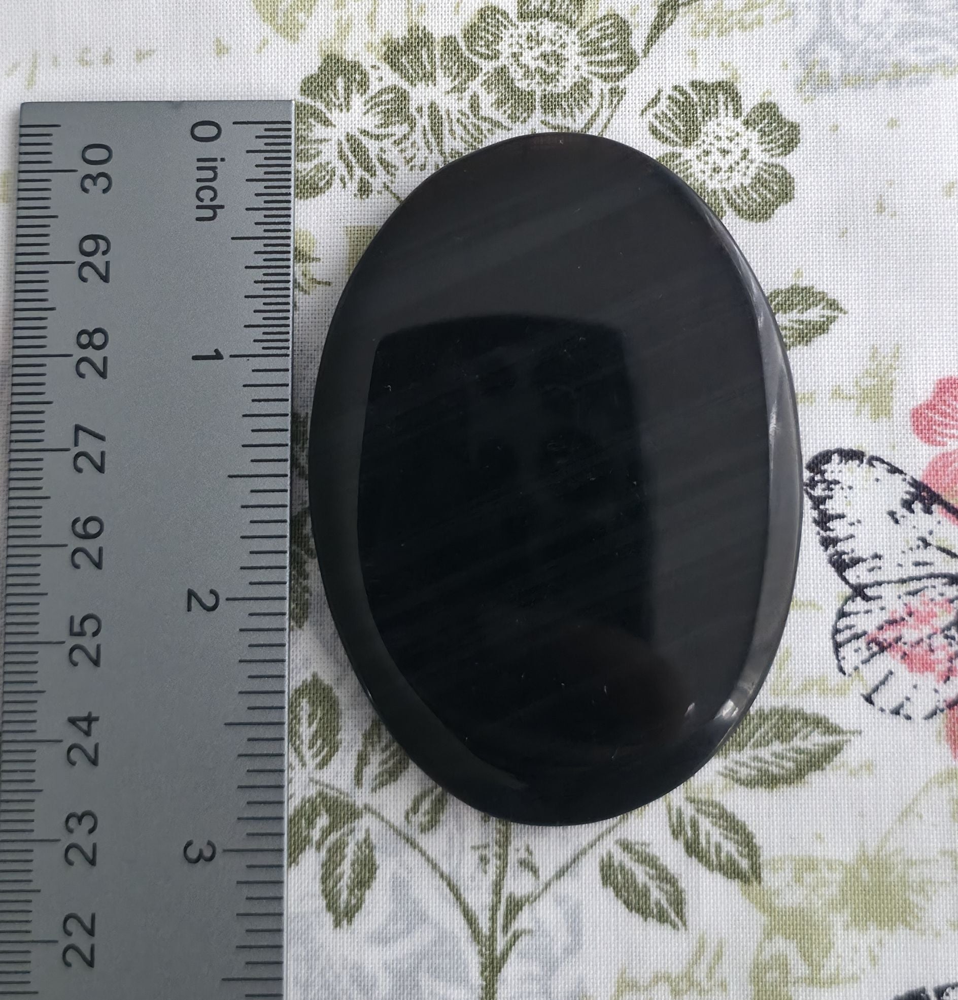 Midnight Lace Obsidian Palmstone- Option A