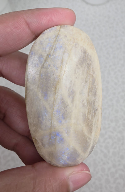 Grey Moonstone Palmstone - Option B