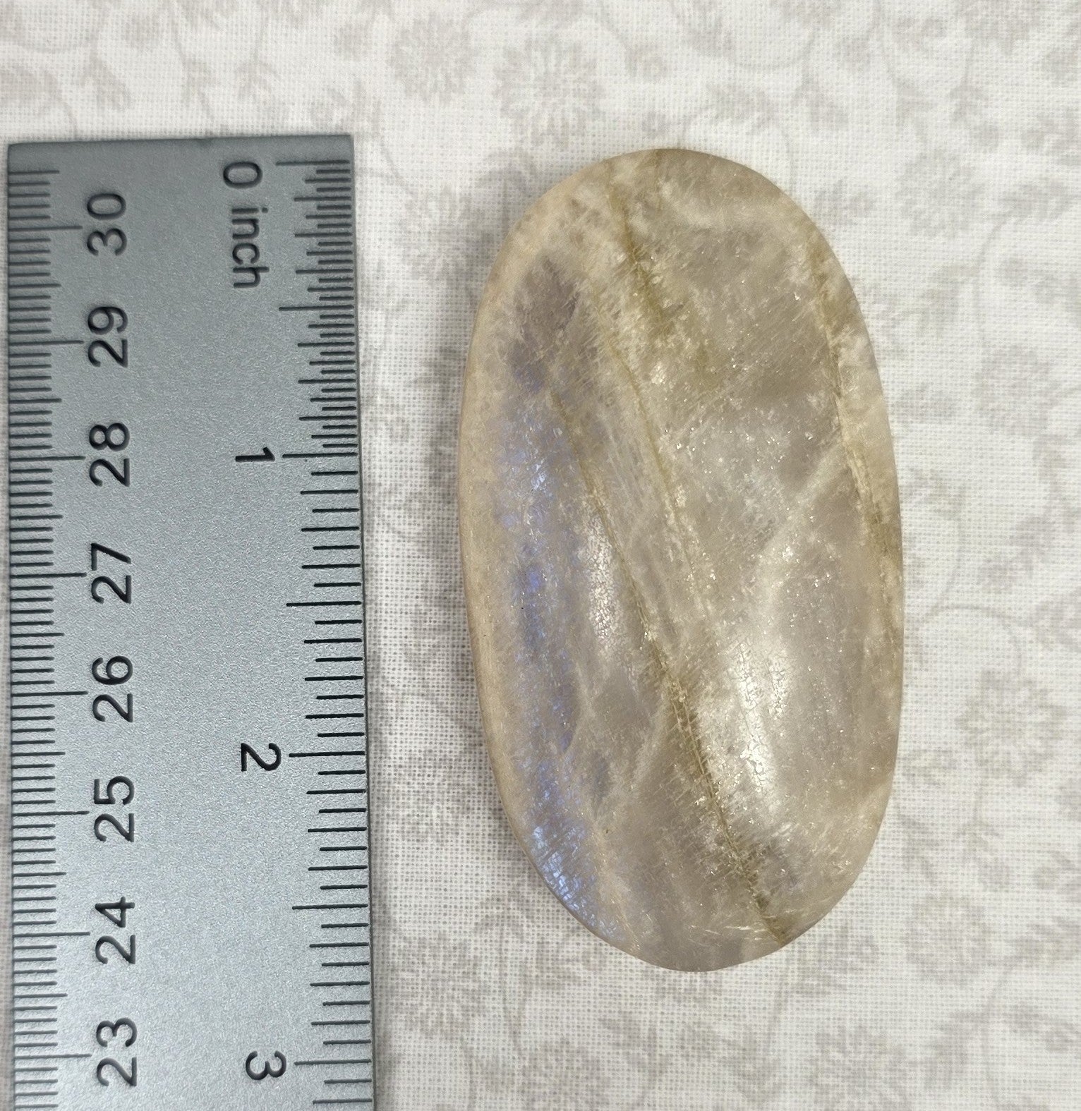 Grey Moonstone Palmstone - Option B