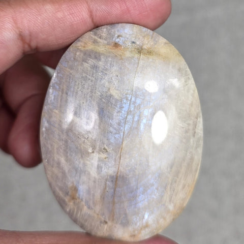 Grey Moonstone Palmstone - Option C