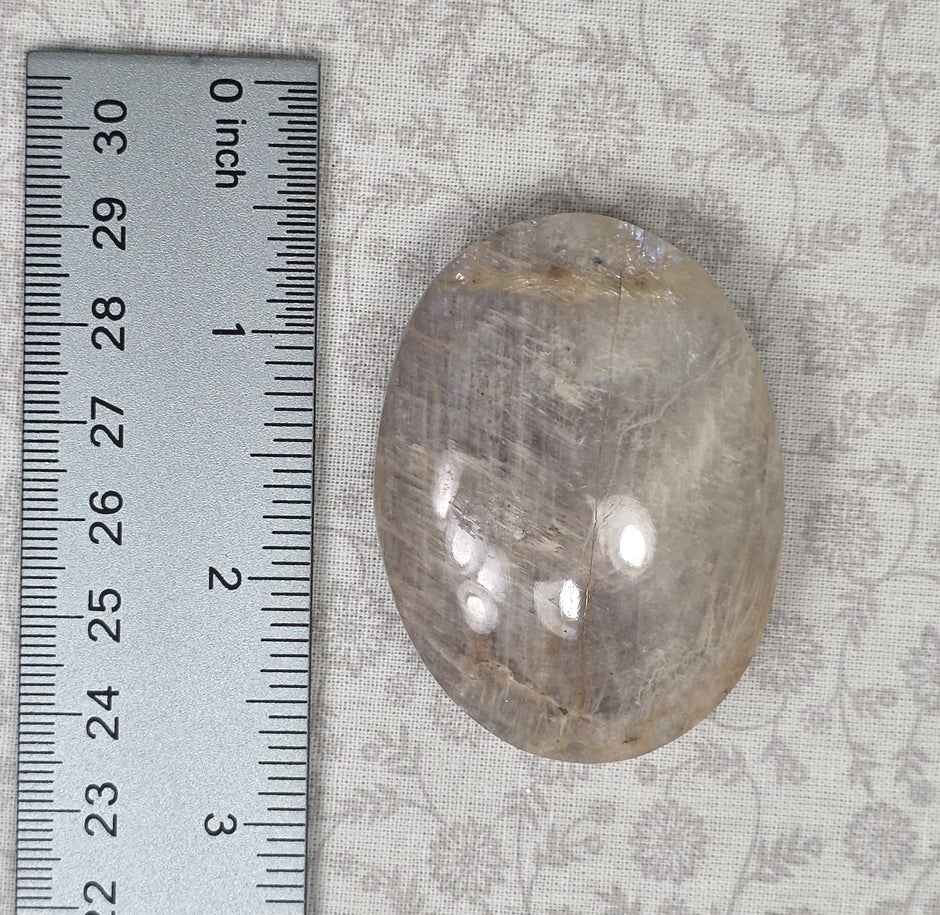 Grey Moonstone Palmstone - Option C