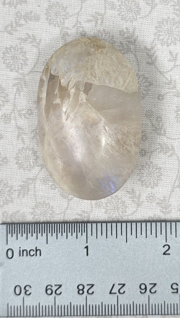 Grey Moonstone Palmstone - Option E