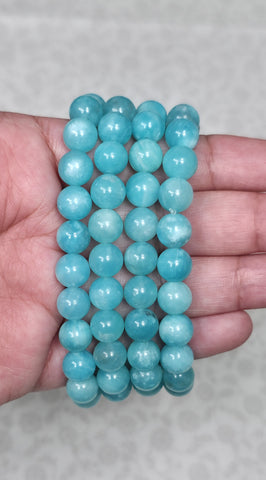 Amazonite Bracelet - One Individual Bracelet - Wrist Size Approximately 6.25 in. - 8mm Beads