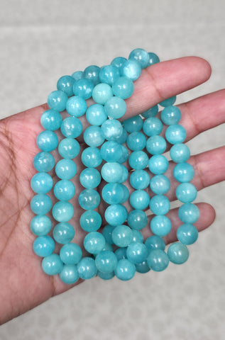 Amazonite Bracelet - One Individual Bracelet - Wrist Size Approximately 6.25 in. - 8mm Beads