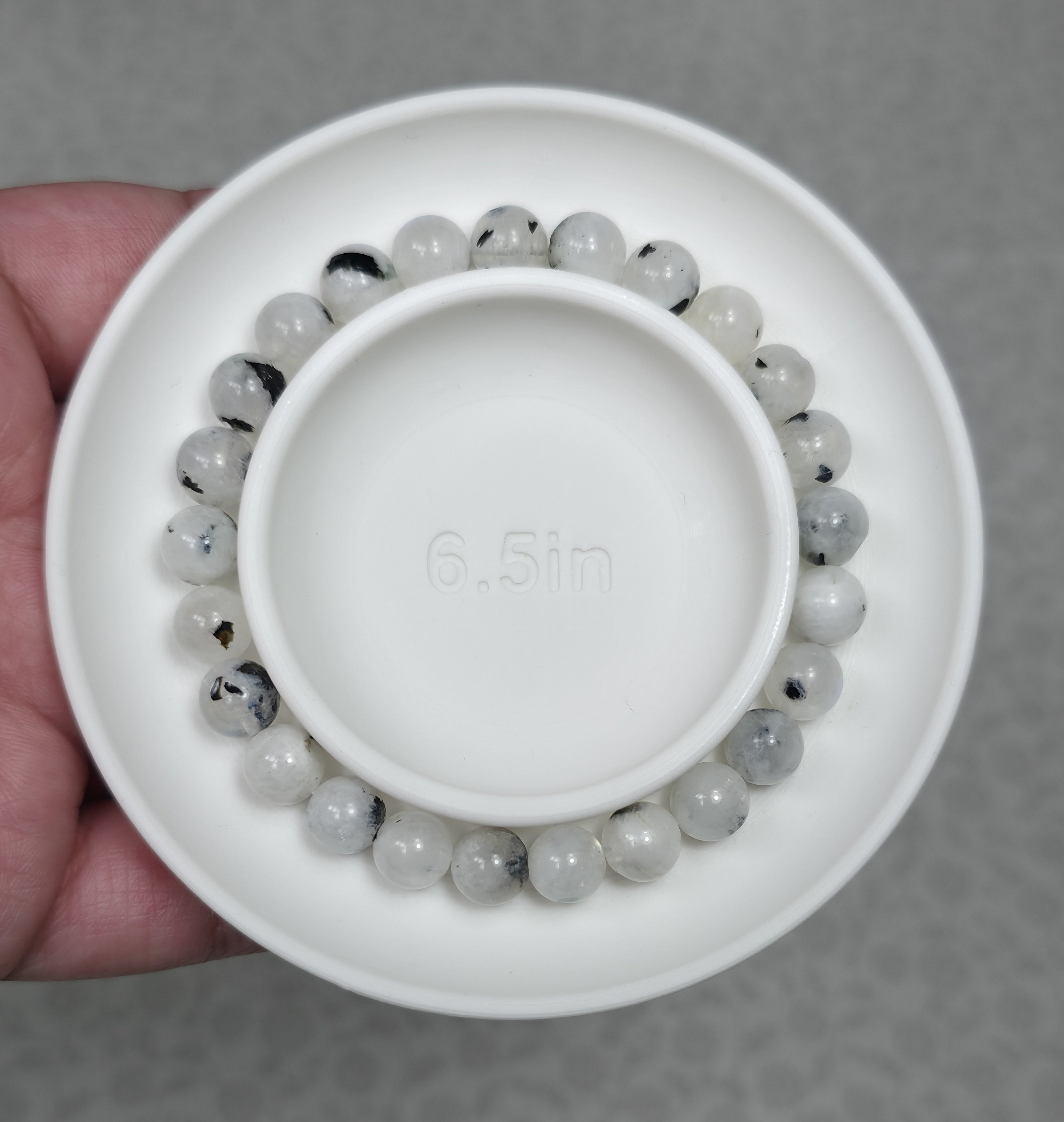 Rainbow Moonstone Bracelet - One Individual Bracelet - Wrist Size Approximately 6.5 in. - 7.5mm Beads