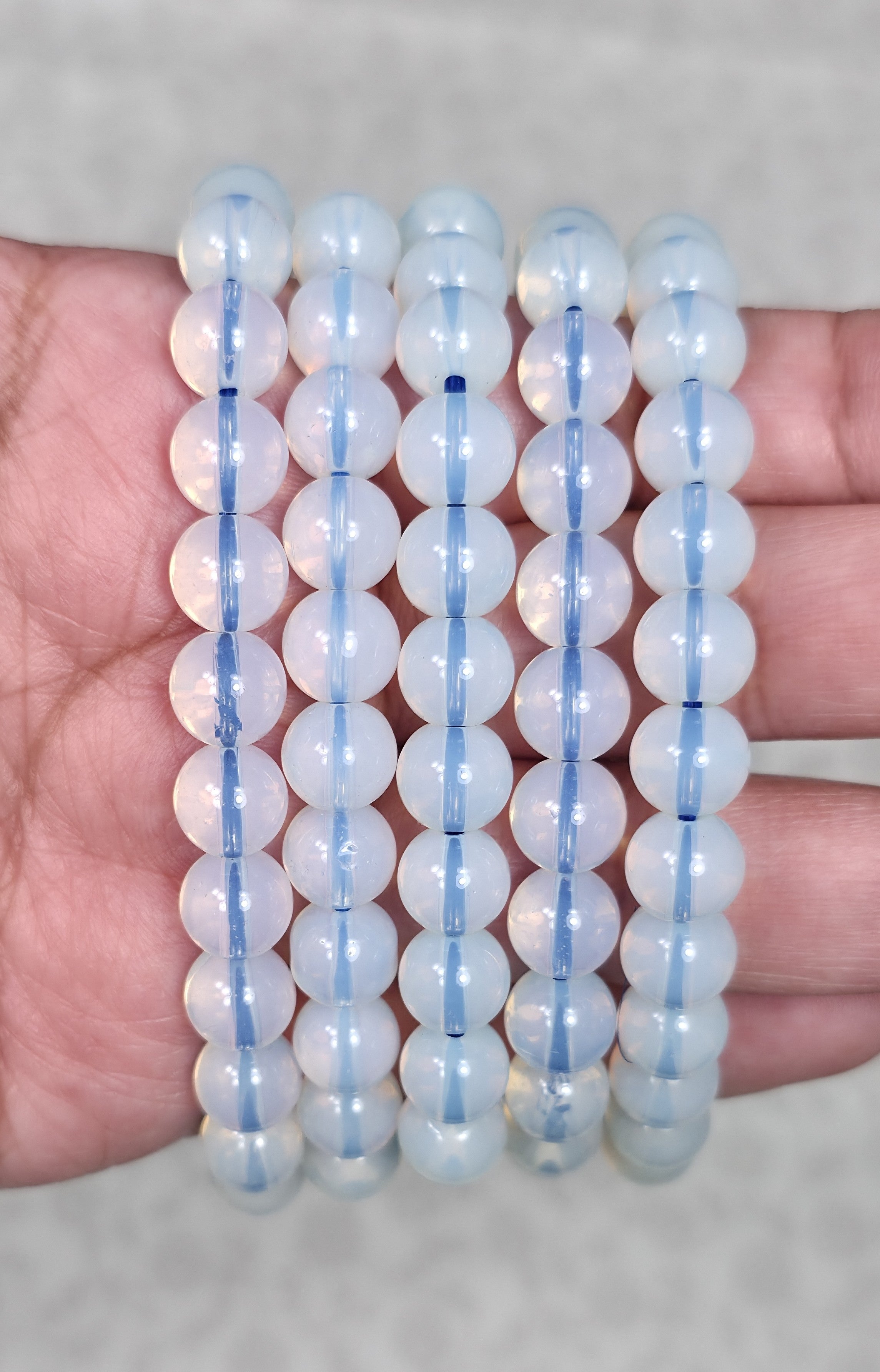 Opalite Bracelet - One Individual Bracelet - Wrist Size Approximately 6.5 in. - 8mm Beads