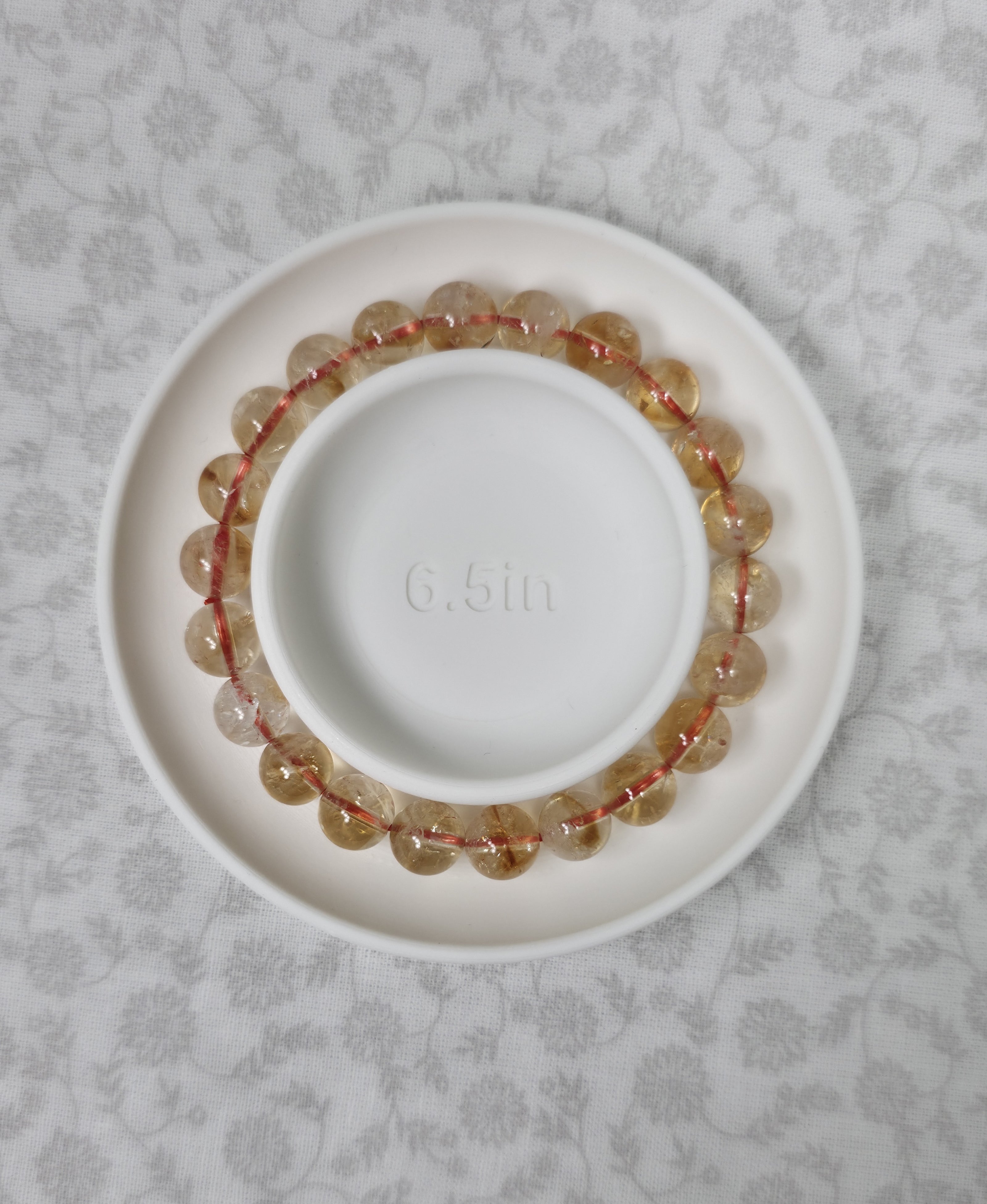 Citrine Bracelet - One Individual Bracelet - Wrist Size Approximately 6.5 in. - 8mm Beads