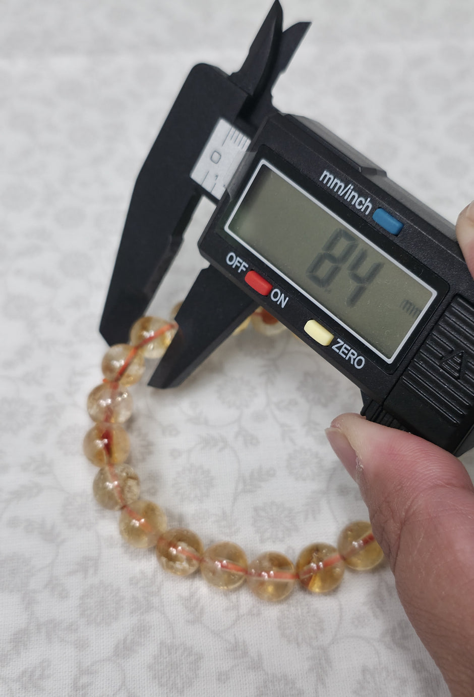 Citrine Bracelet - One Individual Bracelet - Wrist Size Approximately 6.5 in. - 8mm Beads