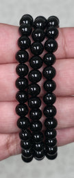 Onyx Bracelet - One Individual Bracelet - Wrist Size Approximately 6.5 in. - 6mm Beads