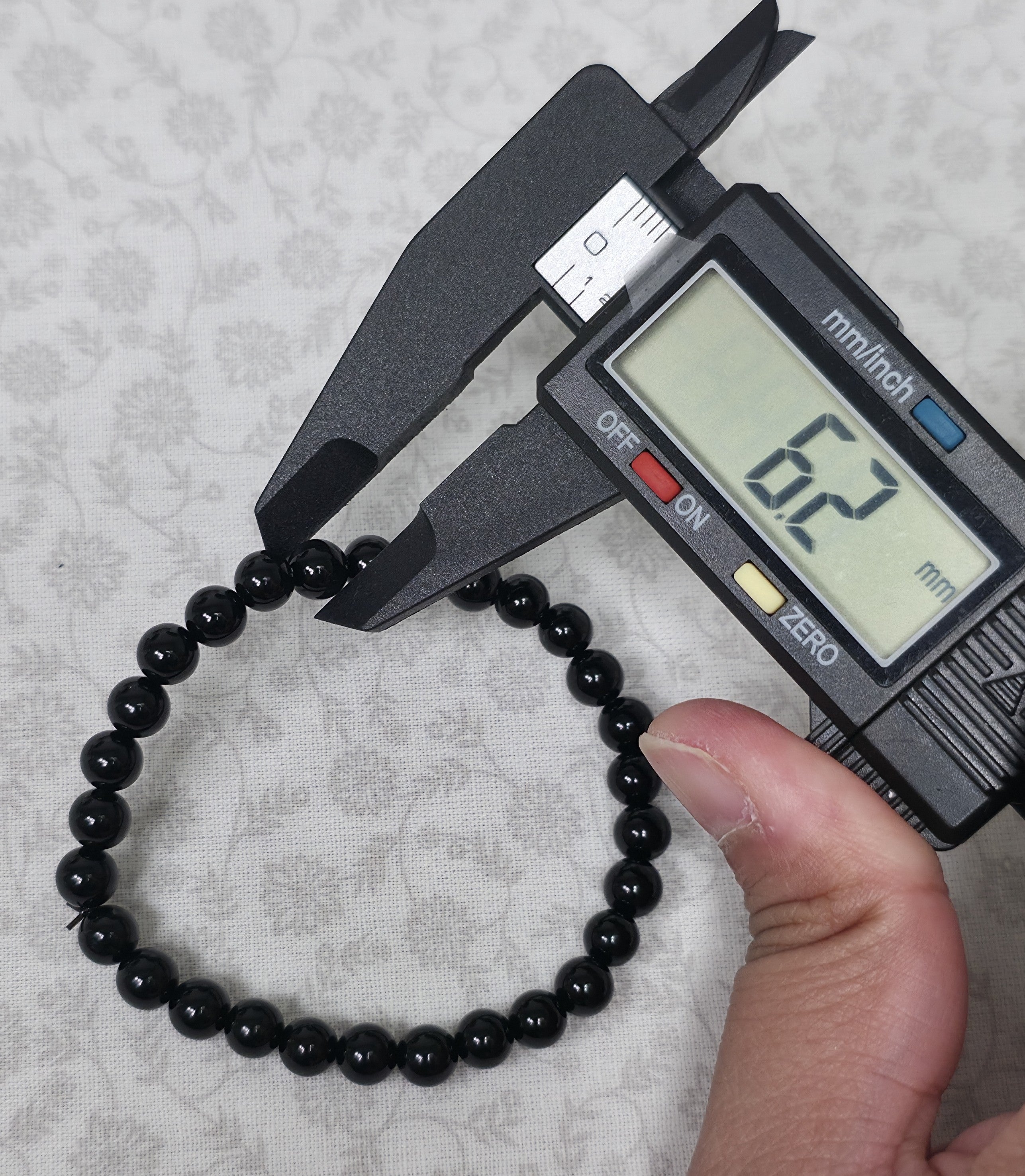Onyx Bracelet - One Individual Bracelet - Wrist Size Approximately 6.25 in. - 6mm Beads