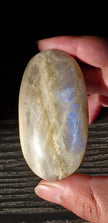 Grey Moonstone Palmstone - Option E
