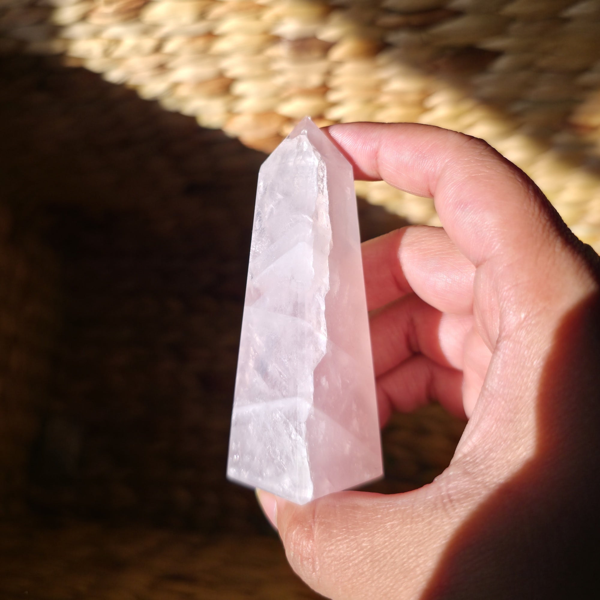 Stunning Rose Quartz Obelisk | Option A