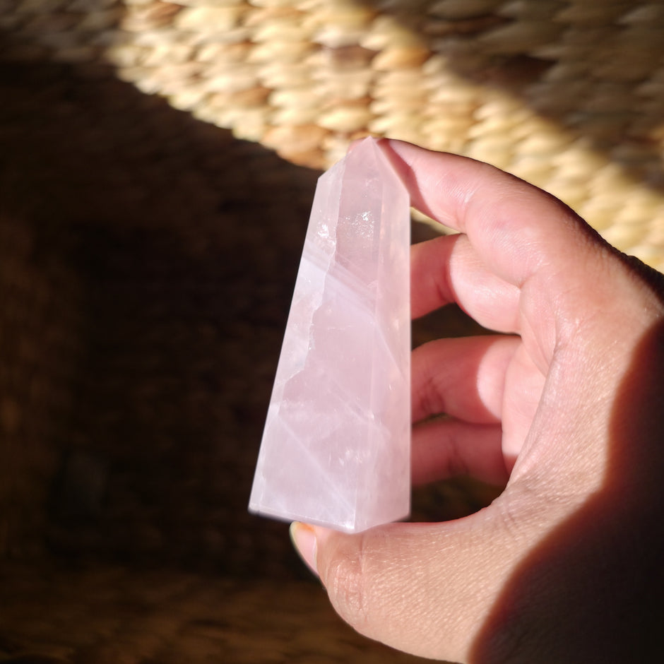 Stunning Rose Quartz Obelisk | Option A